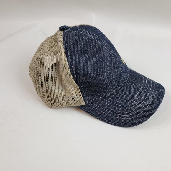 Panera Bread Trucker Baseball Hat Cap Mesh  Uniform Employee Blue Denim - Picture 4 of 8